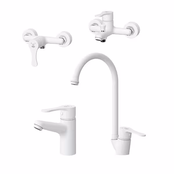 ست شیرآلات کاویان مدل آراز سفید