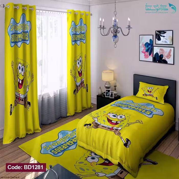 روتختی طرح باب اسفنجی یکنفره کد BD1281