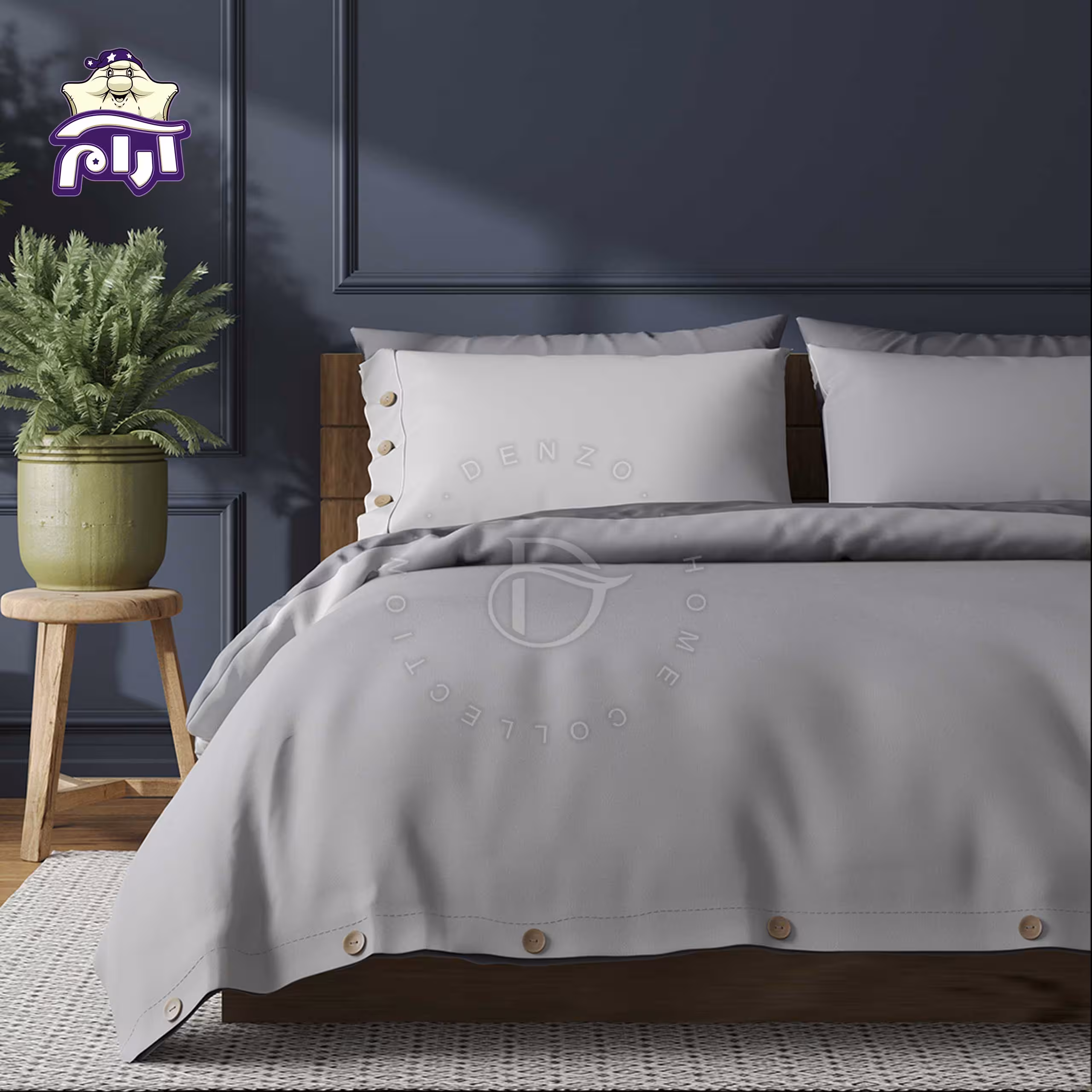 سرویس روتختی لحاف یک نفره دنزو 5 تکه کد 70