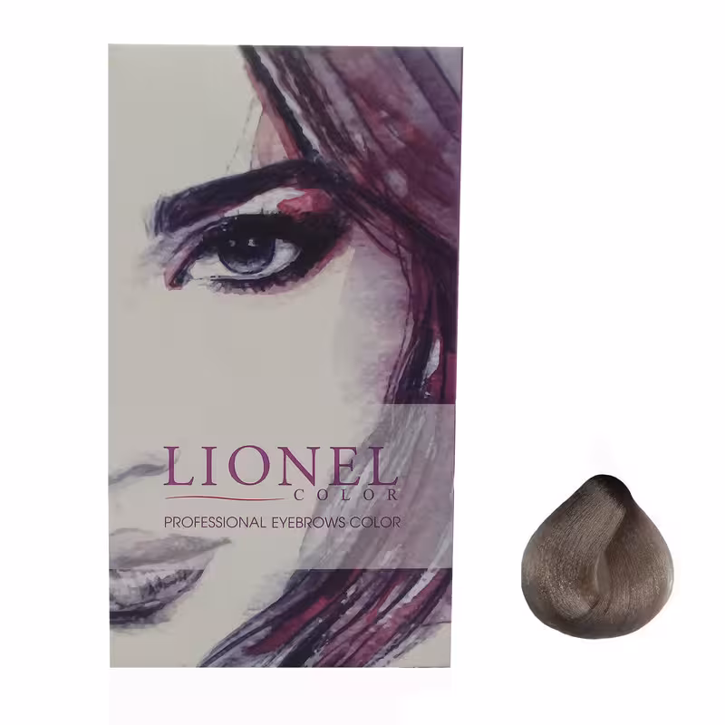 کیت رنگ ابرو لیونل شماره LN8 حجم 15 میلی لیتر رنگ نسکافه ای روشن
