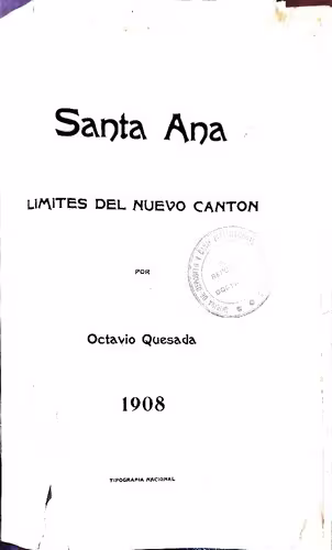 خرید و دانلود نسخه کامل کتاب Santa Ana: límites del nuevo cantón