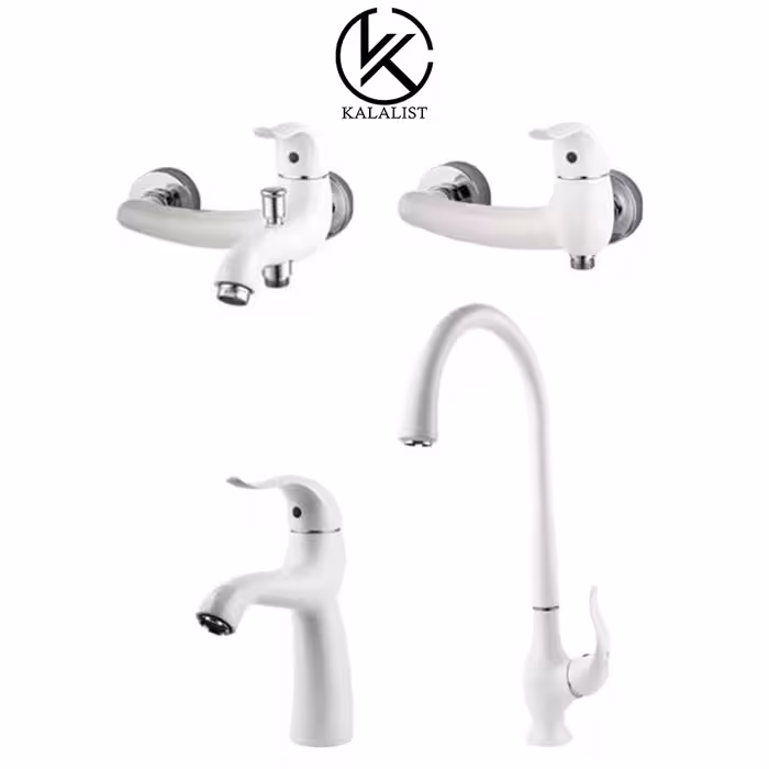 شیرآلات برند راسان مدل اکتاو شیری کروم