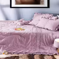 سرویس روتختی دونفره مدل ساتین گیپور سایز 180 در 200 سانتیمتر