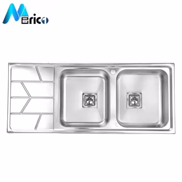 سینک اخوان کد 388s توکار دو لگنه