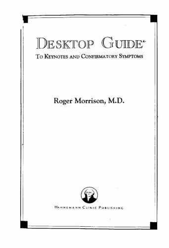 خرید و دانلود نسخه کامل کتاب Desktop Guide: To Keynotes and Confirmatory Symptoms