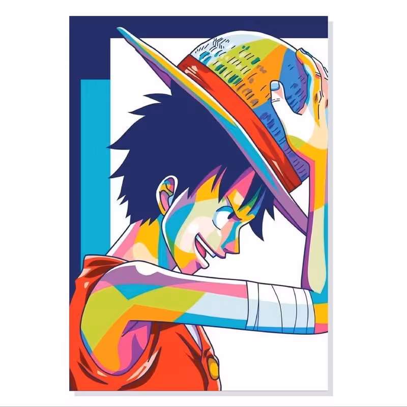 تابلو. شاسی طرح انیمه وان پیس One Piece Luffy مدل M0366