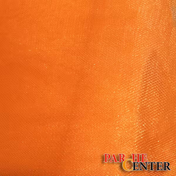 پارچه تور نارنجی عرض 150