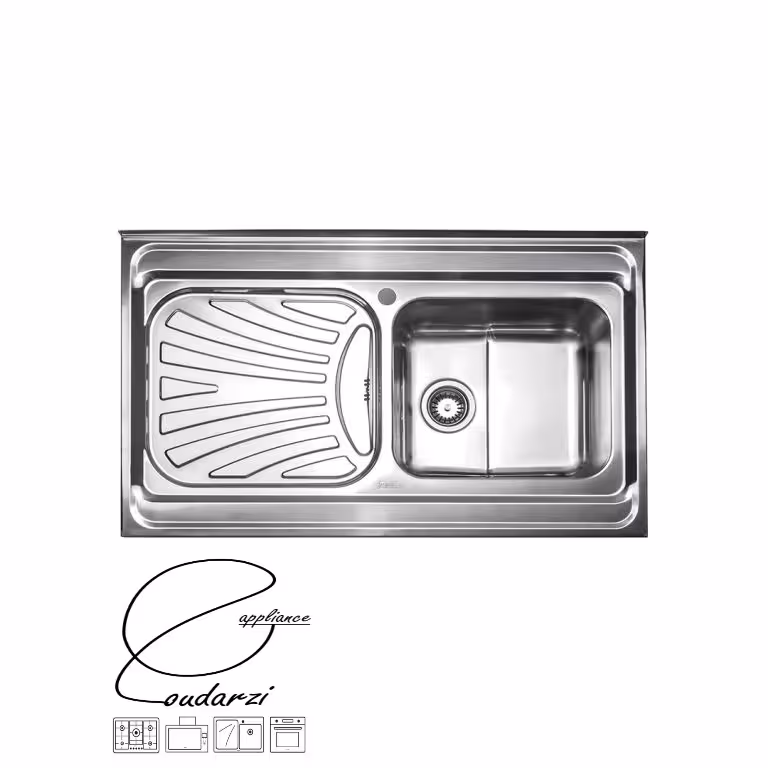 سینک استیل البرز مدل 711 روکار