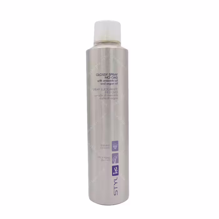 اسپری حالت دهنده و براق کننده مو ING مدل GLOSSY SPRAY حجم 250میلی لیتر