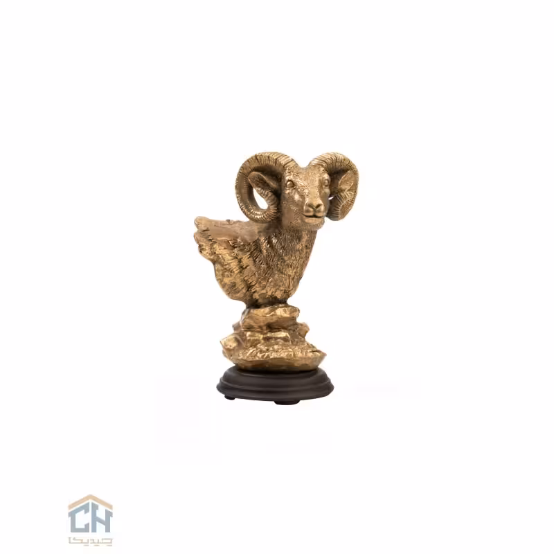 مجسمه قوچ گلدکیش طرح برنز مدل 4793