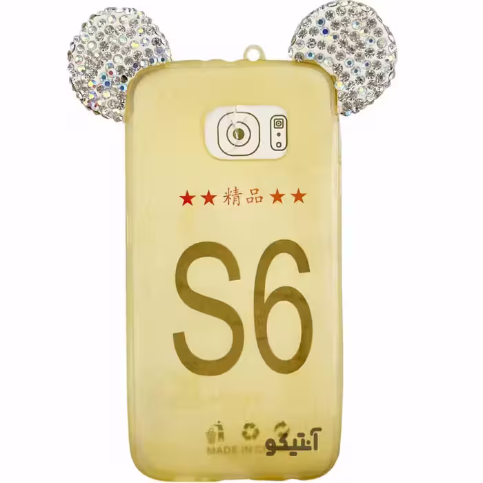 قاب Samsung S6 مدل ژله ای شفاف گوش دار – کد 41282