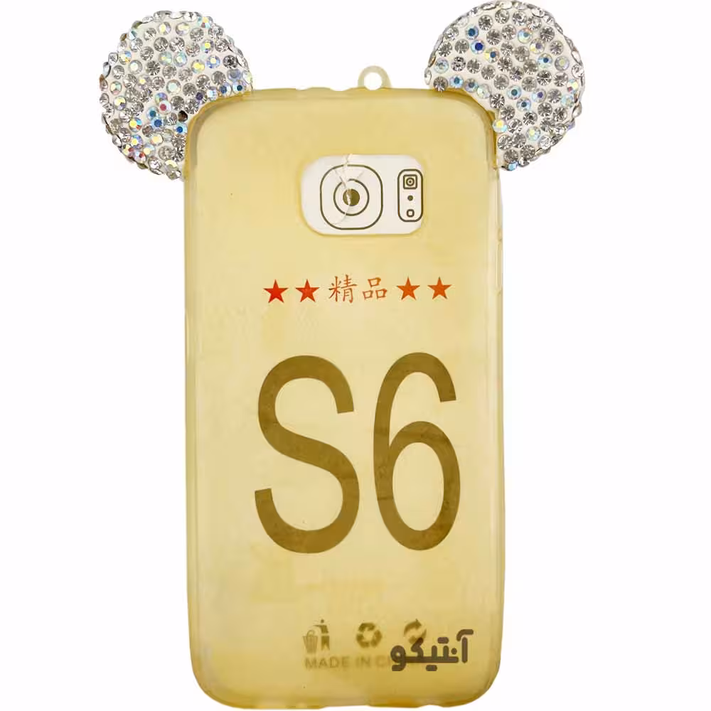 قاب Samsung S6 مدل ژله ای شفاف گوش دار – کد 41282