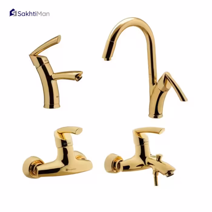 ست شیرآلات درخشان مدل تاپ گلد