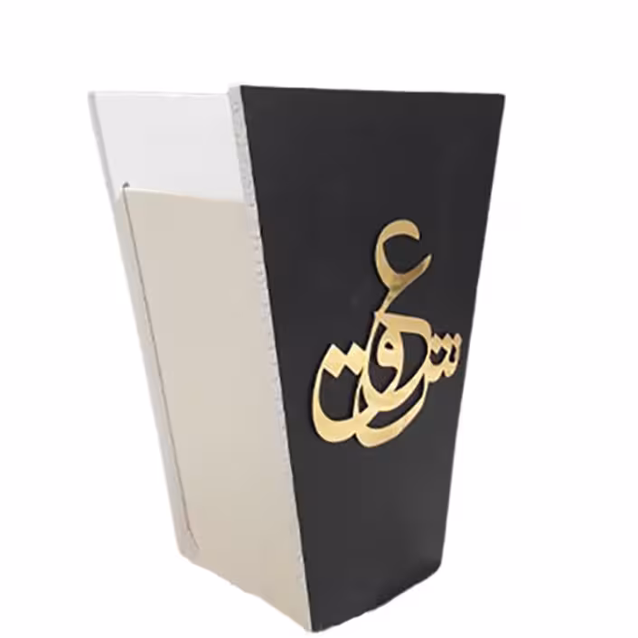 باکس گل مصنوعی یا کاور گلدان یا جعبه دکوری بزرگ پی وی سی