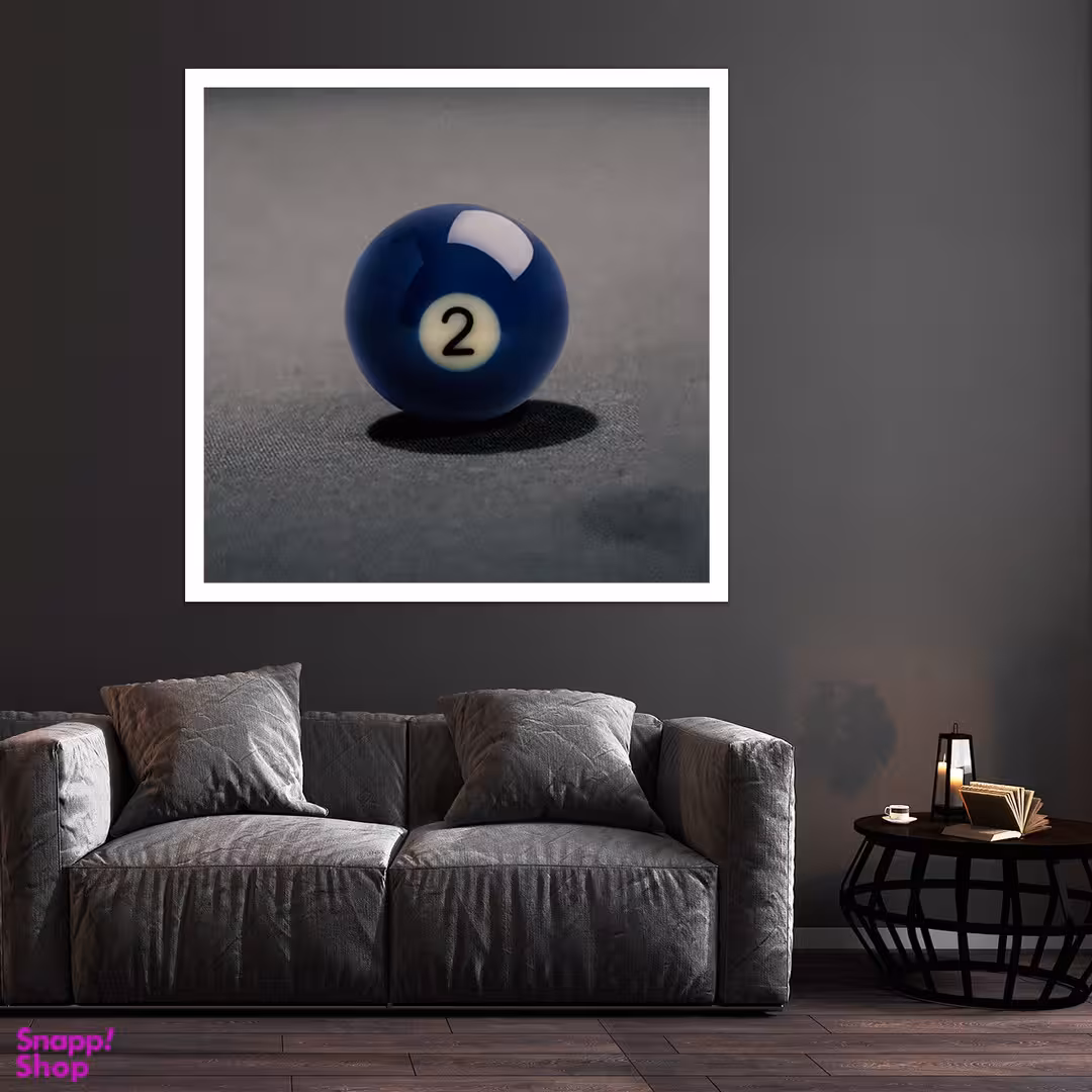 تابلو بکلیت طرح توپ بیلیارد شماره 2 مدل قاب شاسی W-S7480