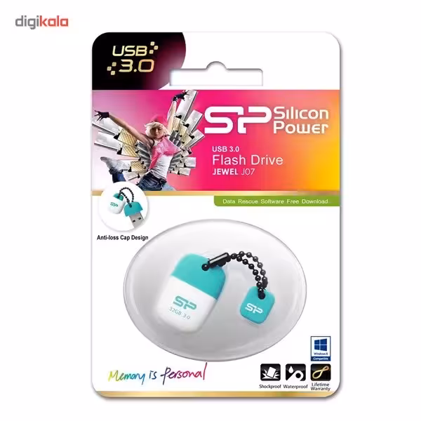 فلش مموری USB 3.0 سیلیکون پاور مدل Jewel J07 ظرفیت 64 گیگابایت