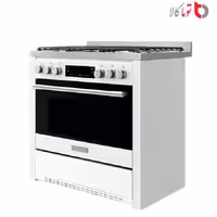 اجاق گاز دوو مدل DGC5-2112N سفید با رویه استیل گارانتی انتخاب سرویس