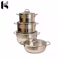 سرویس قابلمه 8 پارچه استیل نزاز
