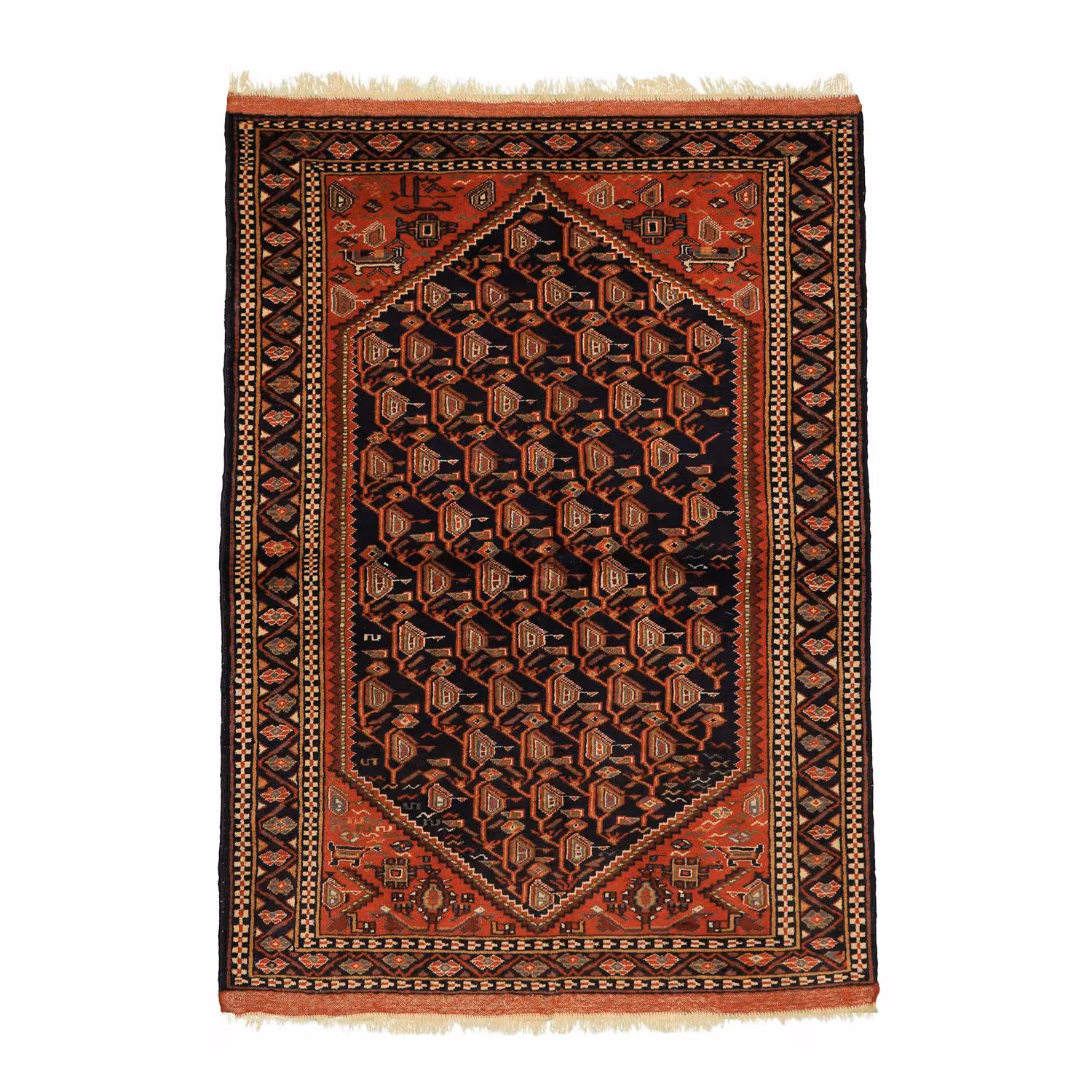 فرش دستباف دو متری طرح واگیره کد 4040488