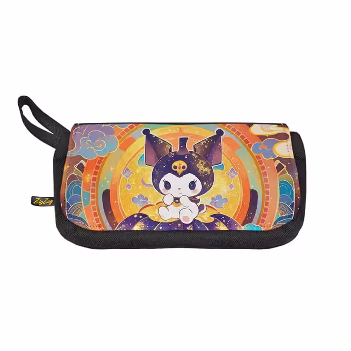 خرید و قیمت جامدادی زیگ زاگ طرح کرومی کد 6851