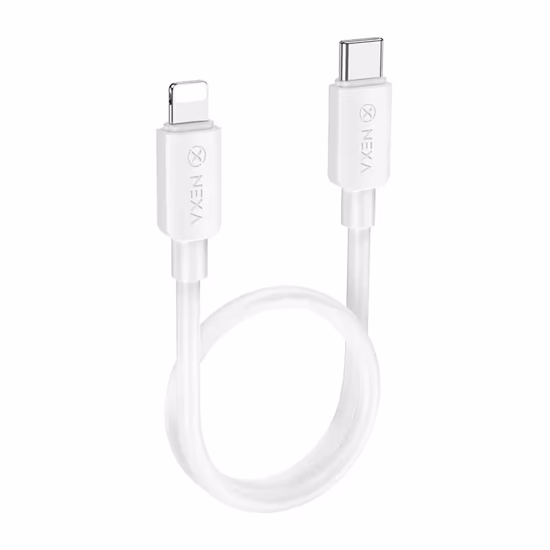 کابل شارژ 27 وات نکسا مدل L3 با سری تایپ سی به لایتنینگ  25 سانت