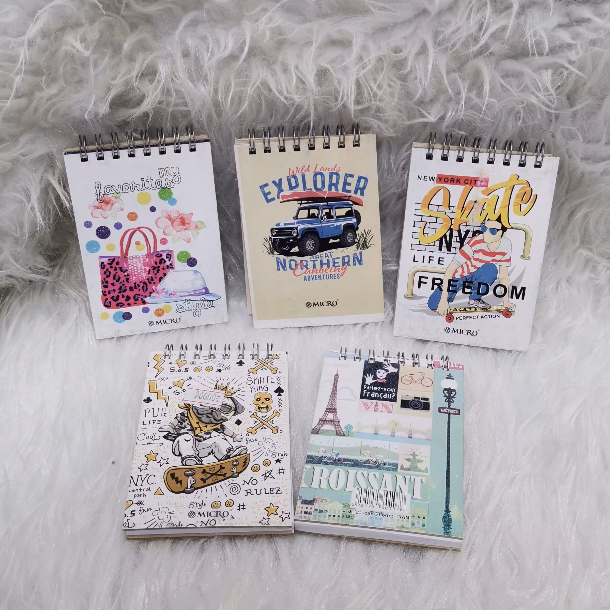 لوازم تحریر فانتزی مینی دفترچه جلد سخت 