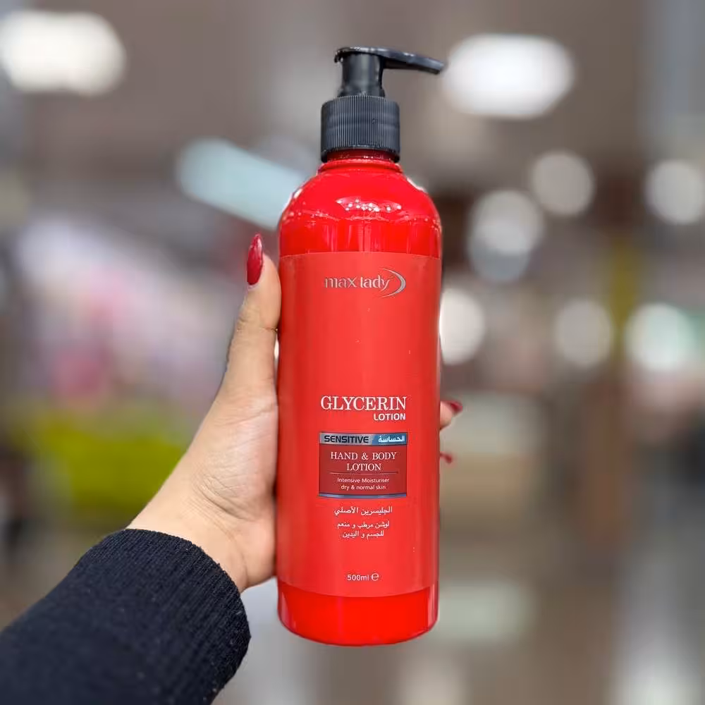 لوسیون بدن گلیسیرین مکس لیدی 500میل max lady