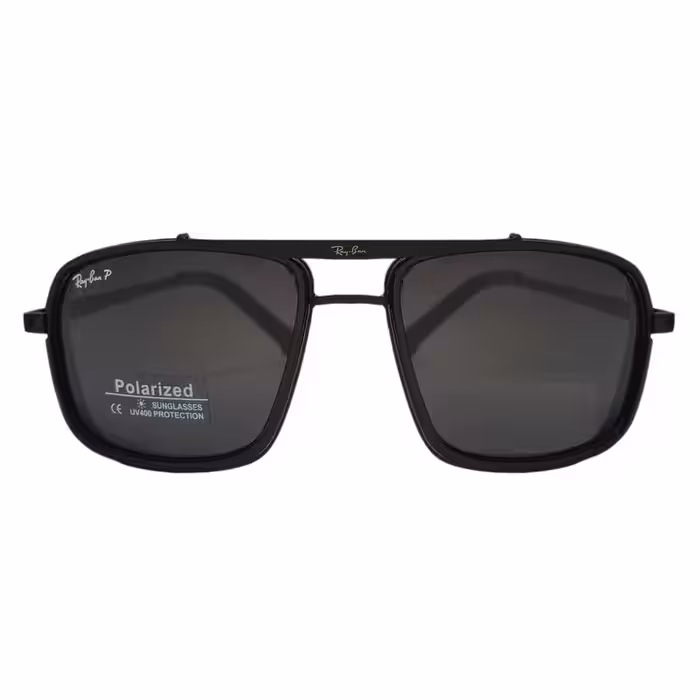 عینک آفتابی مردانه مدل خلبانی فلزی پلاریزه کد UV400 65