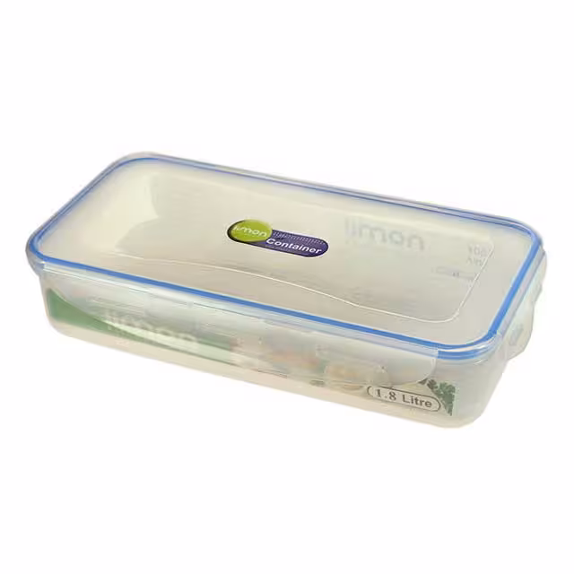 ظرف فریزری مستطیل لیمون 1/8 میلی لیتری
