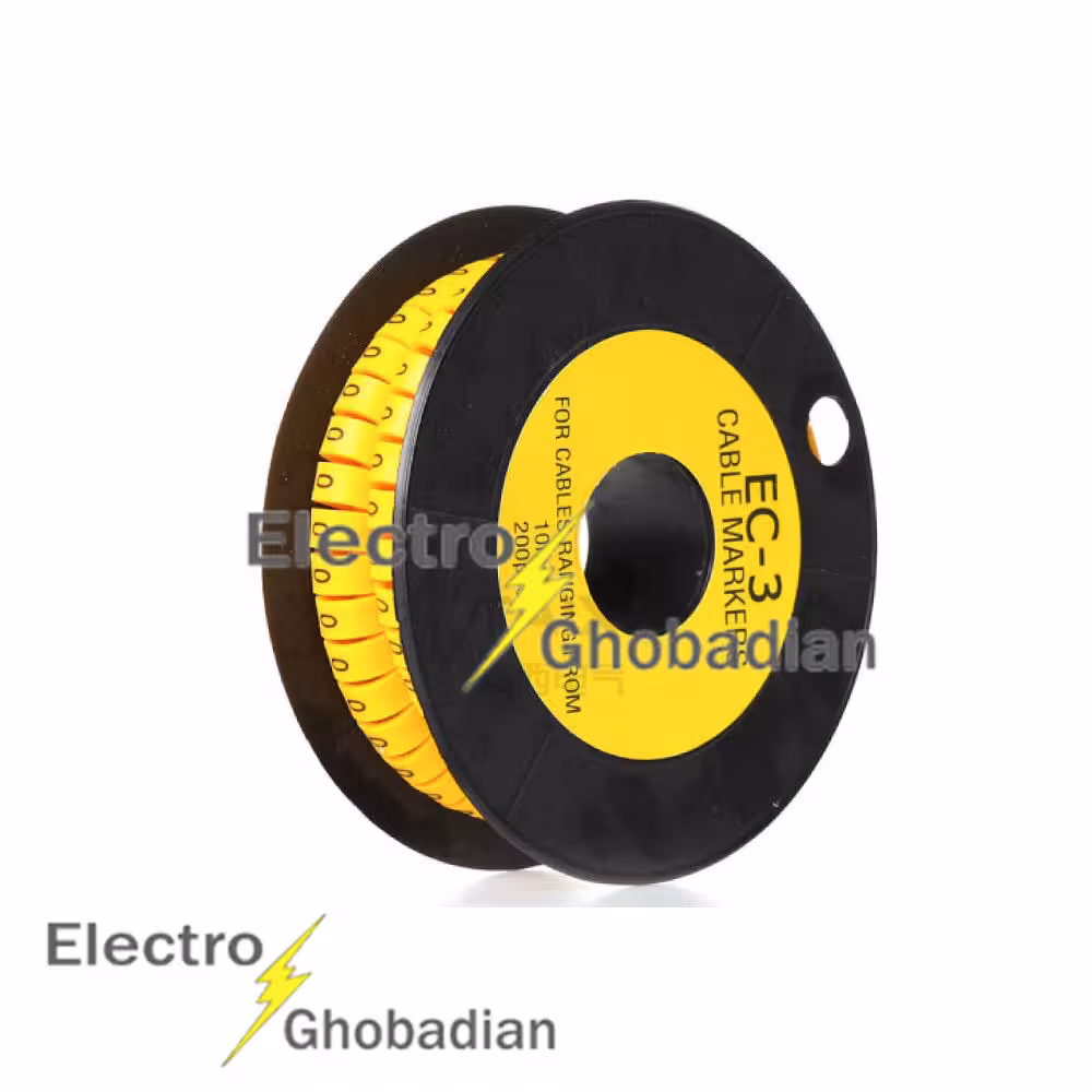 شماره سیم حلقه ای یا گرد 0 تا 9 برای سیم 10 تا 25 کد EC3 (بسته 350 تایی)