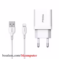 شارژر دیواری پرودا Proda PD-A113 همراه با کابل آی فون