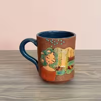 سوپر ماگ رنگین گلس طرح شش