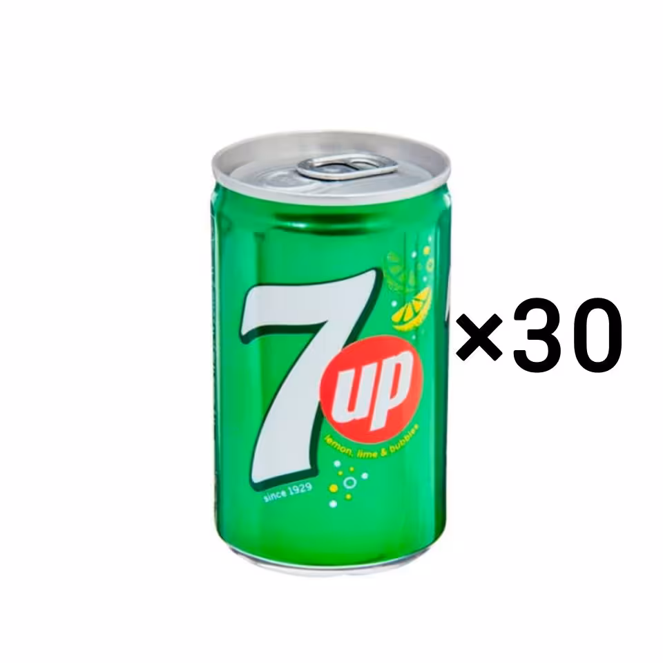 نوشابه شات سون آپ خارجی باکس 30 عددی (150 میل) 7up