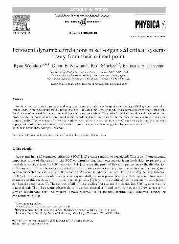 خرید و دانلود نسخه کامل کتاب Correlations and SOC PhysicaA