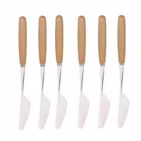 کارد صبحانه خوری طرح چوبی بسته 6 عددی