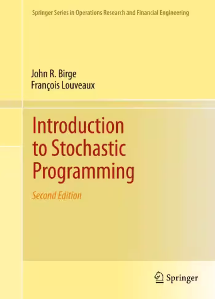 خرید و دانلود نسخه کامل کتاب Introduction to Stochastic Programming