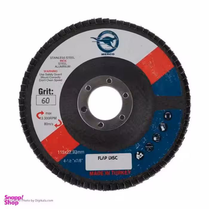 مجموعه 10 عددی سنباده فلاپ دیسک مرکو مدل 11522 _Z60