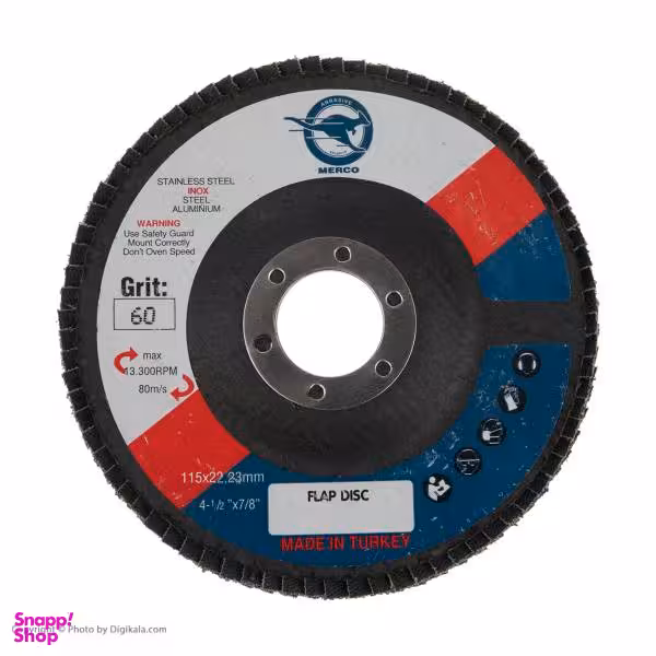 مجموعه 10 عددی سنباده فلاپ دیسک مرکو مدل 11522 _Z60