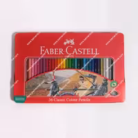 مداد رنگی 36 رنگ فابر کاستل کلاسیک جعبه فلزی