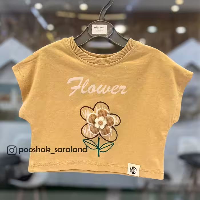 تیشرت کراپ بیسیک نوزاد قواره باکسی 1 تا 5 سال