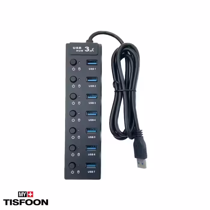 هاب 7 پورت USB 3.0 کی نت K-HUAMH907 مدل H9