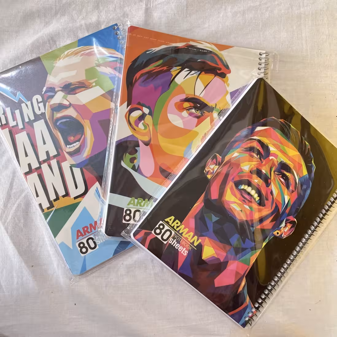 دفتر 80 برگ فوتبالی سیمی خط دار