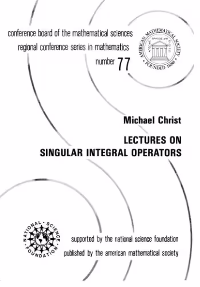 خرید و دانلود نسخه کامل کتاب Lectures on singular integral operators