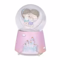 گوی برفی دختر و پسر ماه سوار