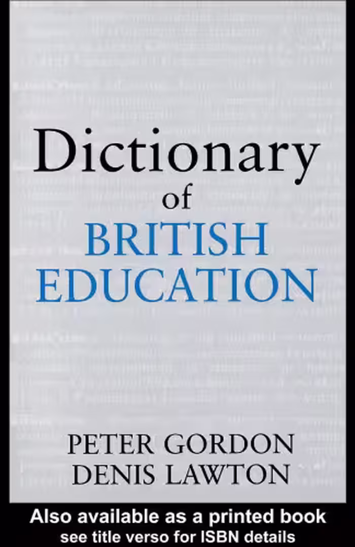 خرید و دانلود نسخه کامل کتاب Dictionary of British Education (Woburn Education Series)