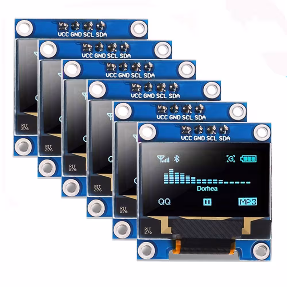 ماژول نمایشگر OLED آبی 0٫96 اینچ دارای ارتباط I2C