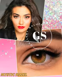 لنز رنگی روزانه فرشلوک رنگ عسلی یخی Freshlook contact lenses Mystic Hazel