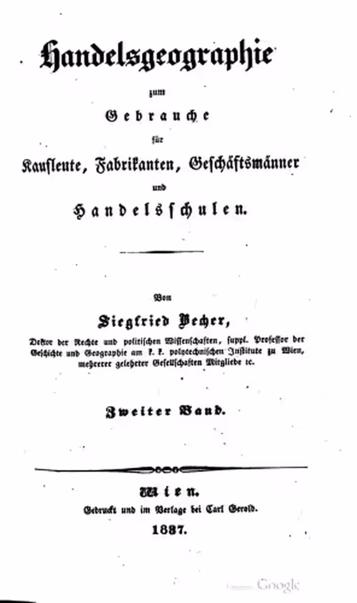 خرید و دانلود نسخه کامل کتاب Handelsgeographie zum Gebrauche für Kaufleute, Fabrikanten, Geschäftsmänner und Handelsschulen