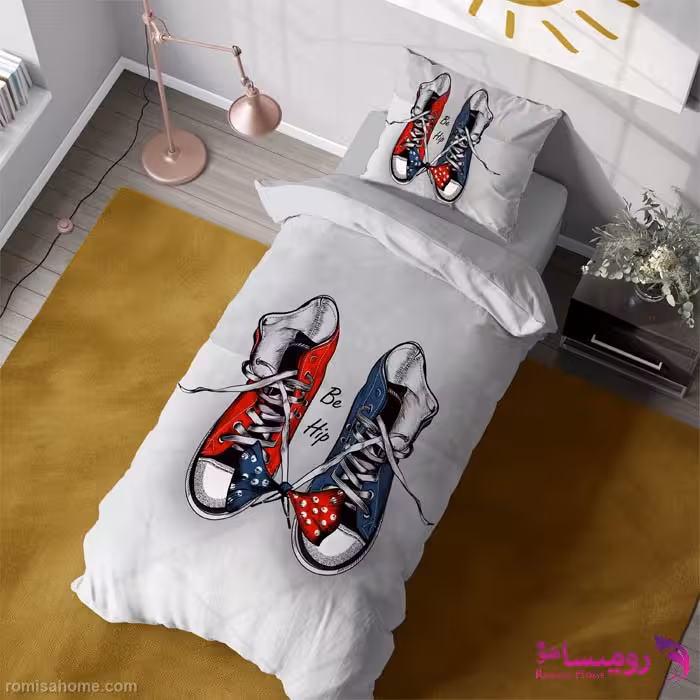 قیمت و خرید روتختی طرح کتونی یک نفره برند دکو کد B86