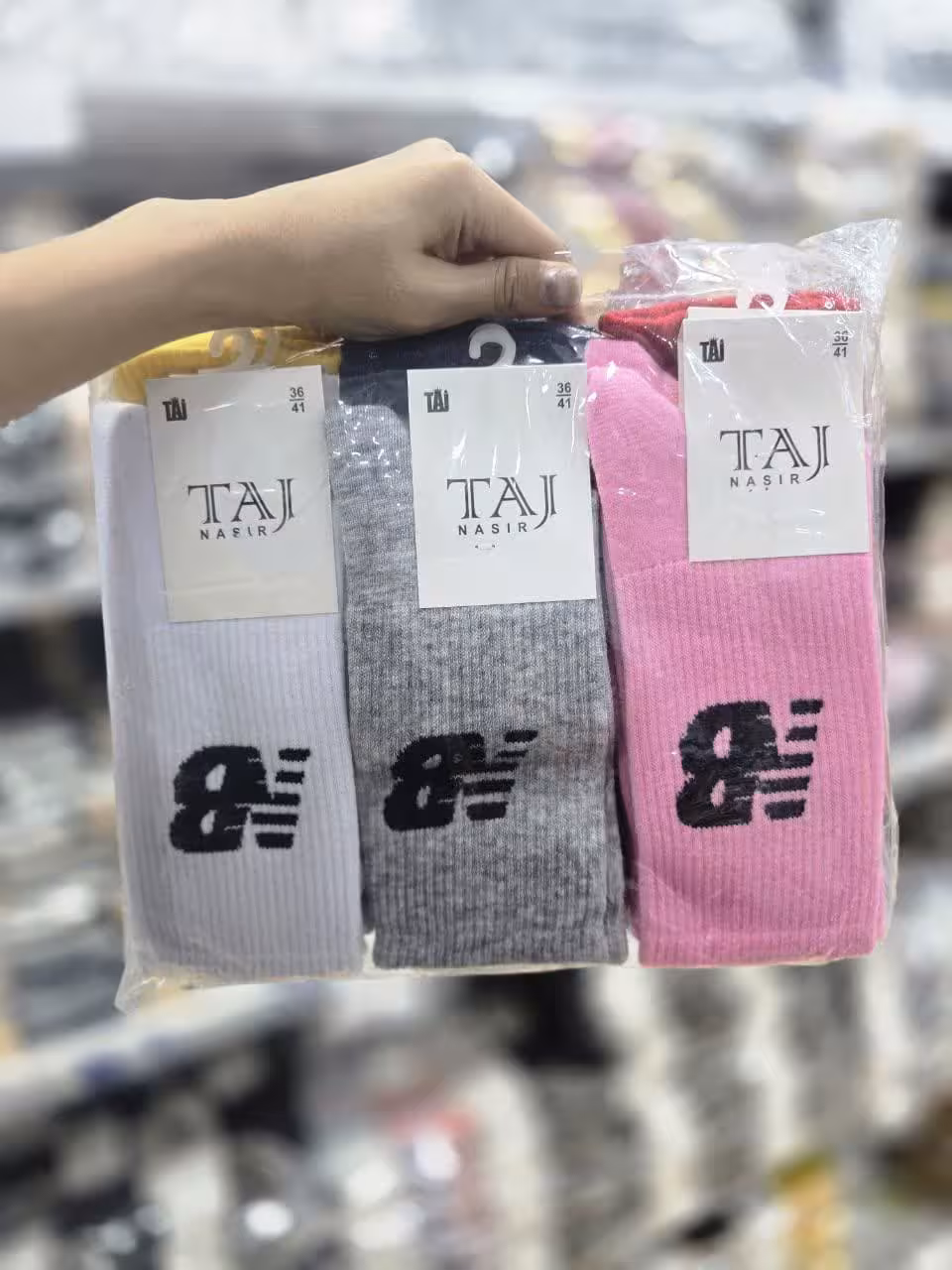 جوراب ساقدار  تاج اسپرت طرح نیوبالانس  رنگبندی متنوع کد 1801